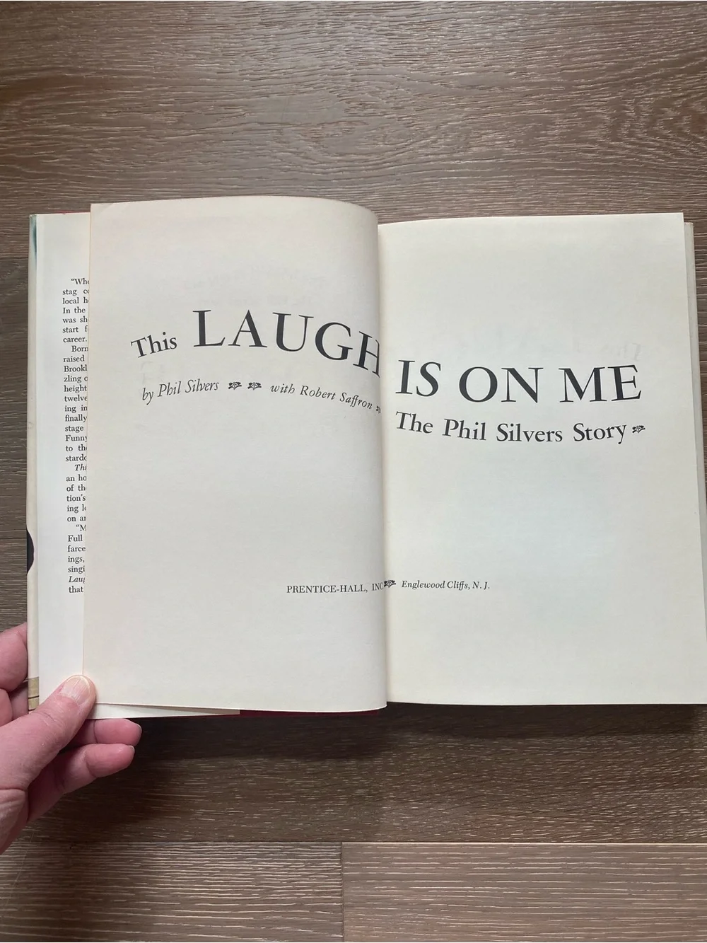 This Laugh Is On Me by Phil Silvers - First Edition Autobiography 1973